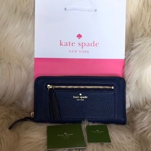 KATE SPADE Navy Pebbled Leather NedaChesterStreet